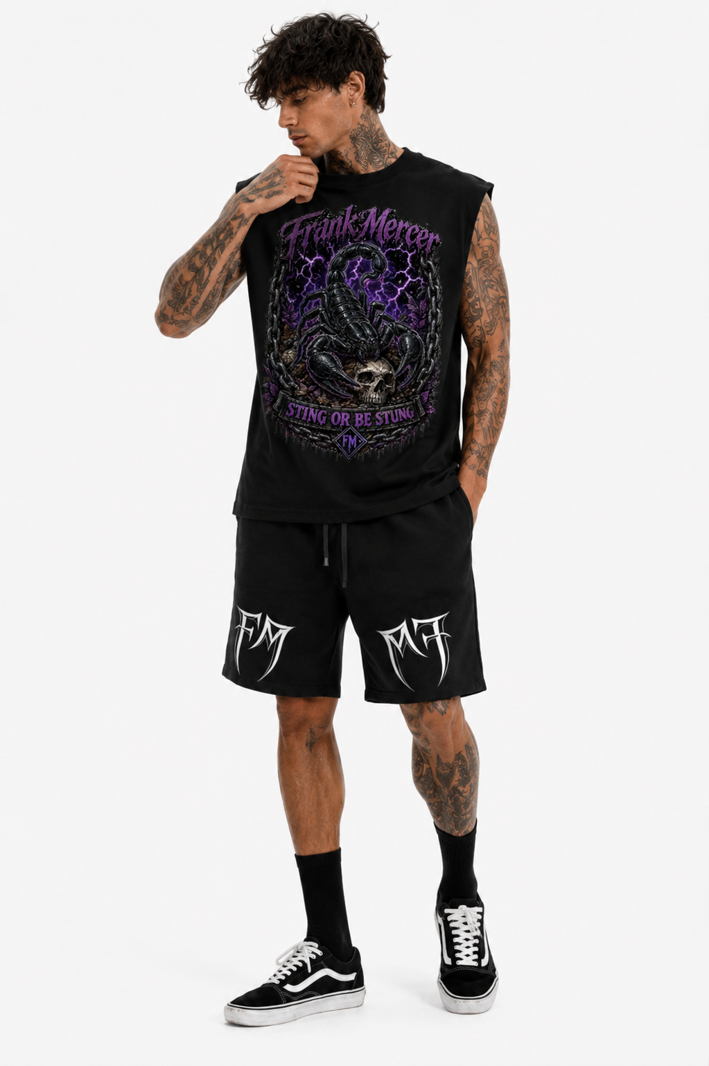 Frank Mercer Sting or Be Stung Sleeveless Scorpion Tank