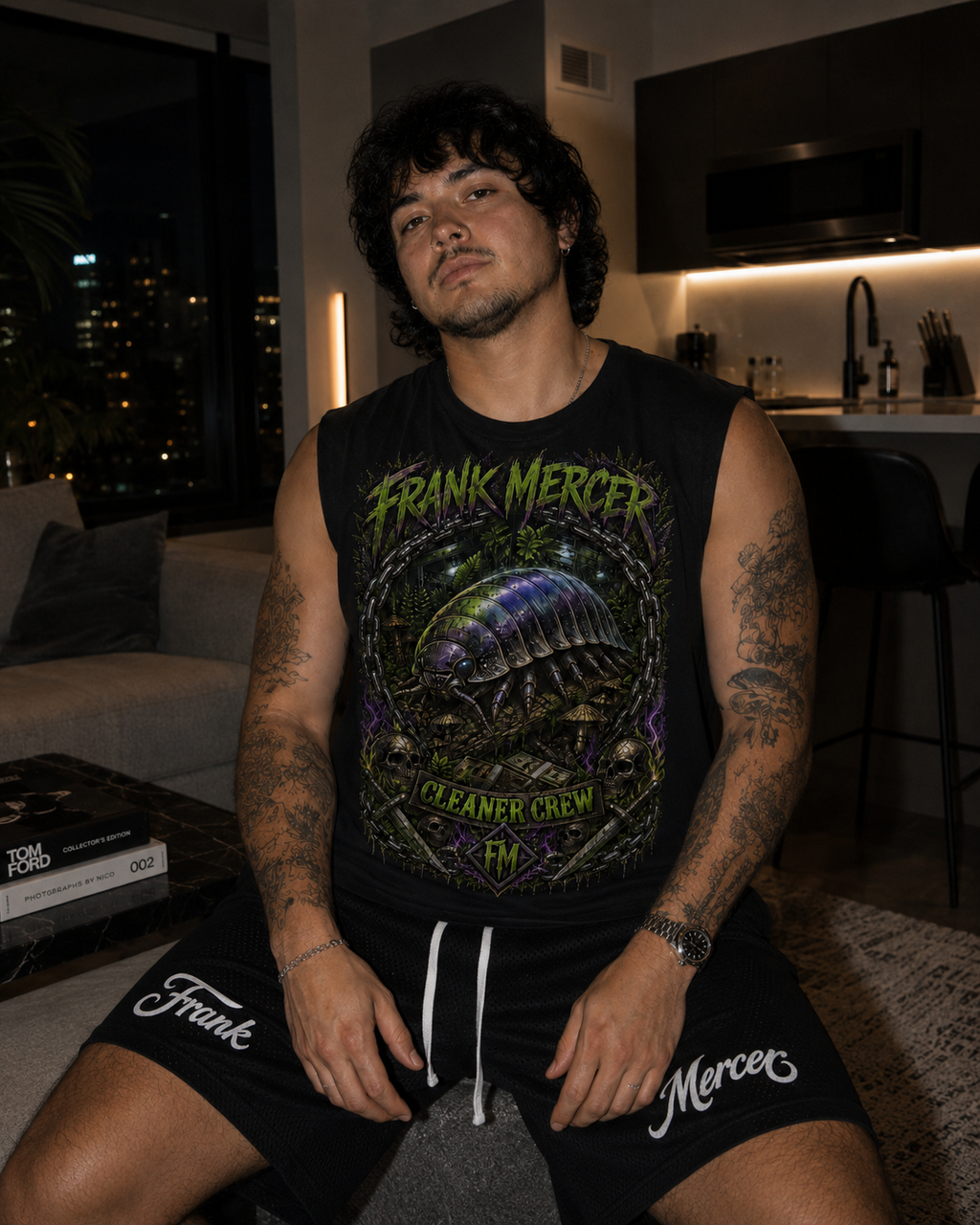 Franck Mercer Cleaner Crew Sleeveless Tank