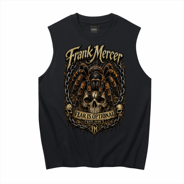 Frank Mercer Fear Is Optional Sleeveless Tank Top