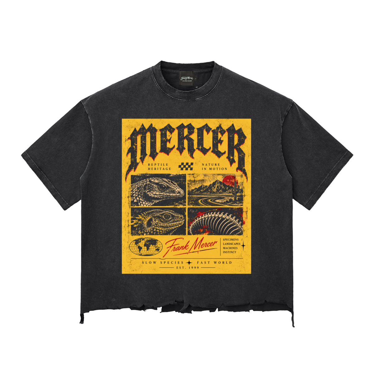 Frank Mercer Mens Boxy Shirt Fin