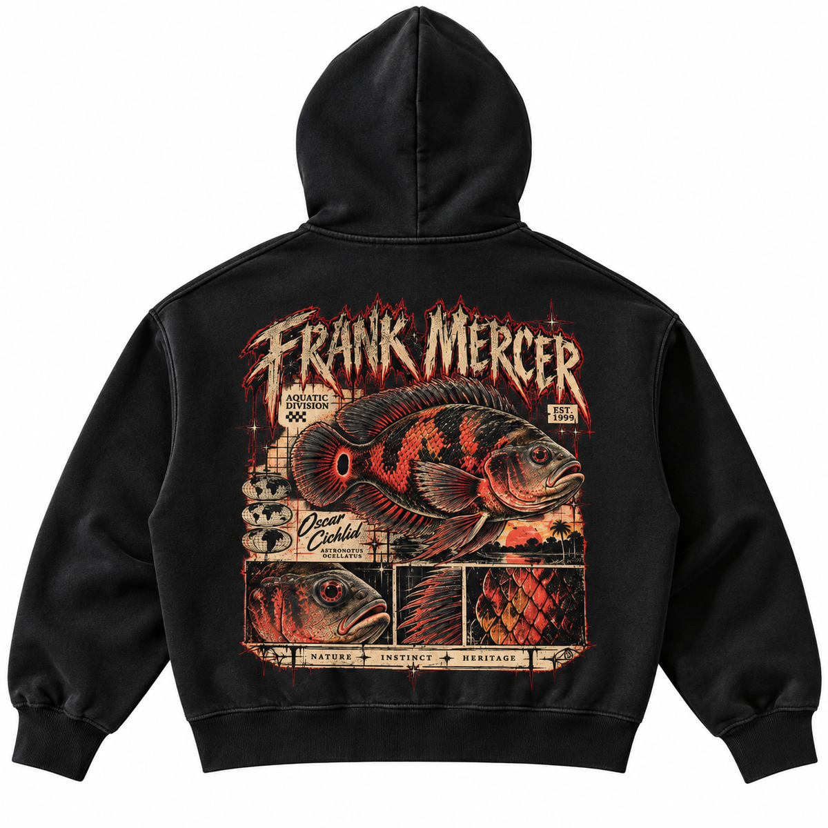 Frank Mercer Full Zip Up Oscar Hoodie