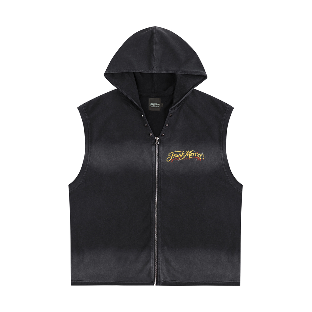 Franck Mercer Red Veil Sleeveless Hoodie
