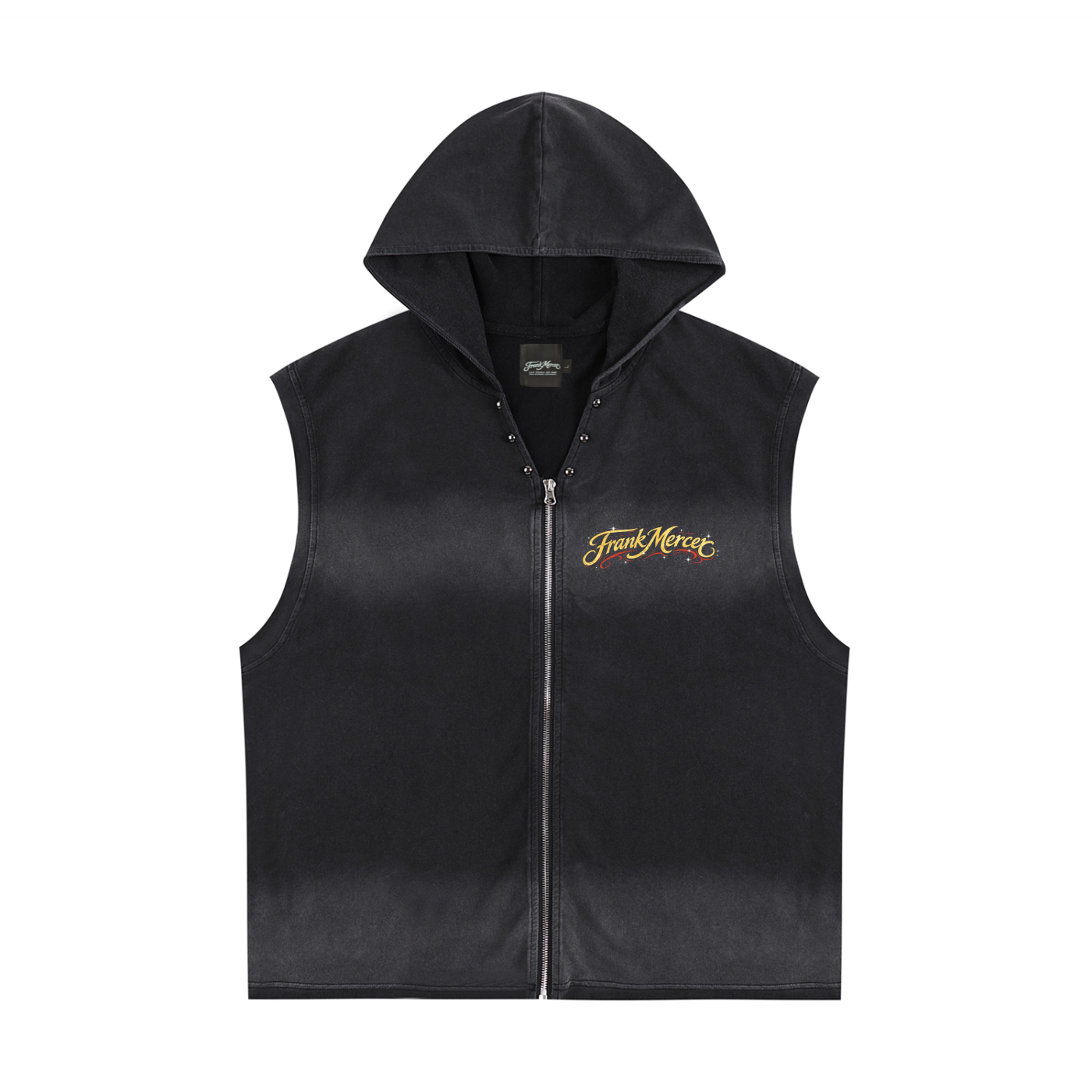 Franck Mercer Red Veil Sleeveless Hoodie