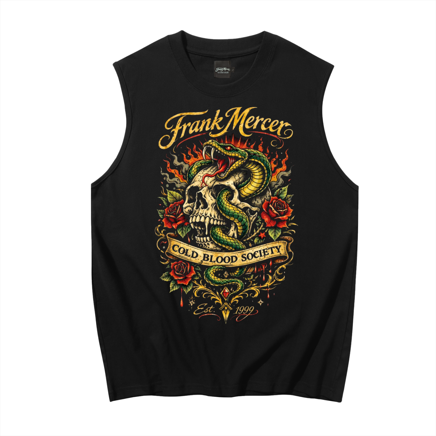Franck Mercer Cold Blood Society Sleeveless Tank