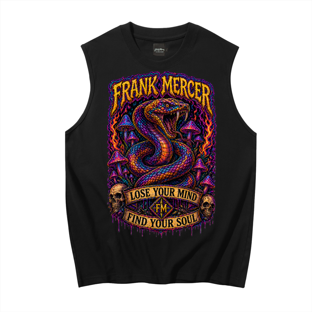 Franck Mercer Lose Your Mind Find Your Soul Sleeveless Tank