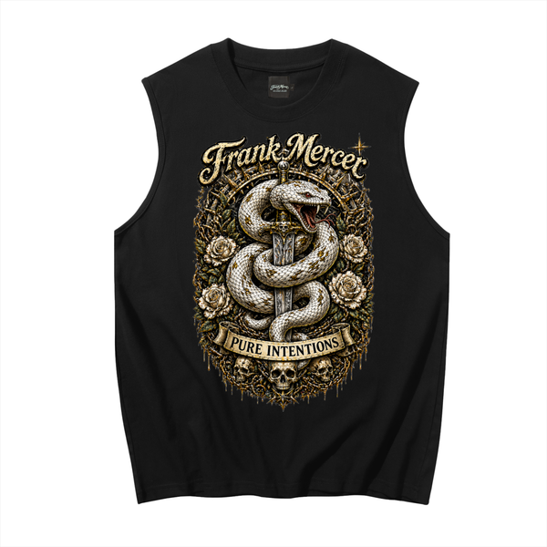 Frank Mercer Pure Intentions Sleeveless Python Tank