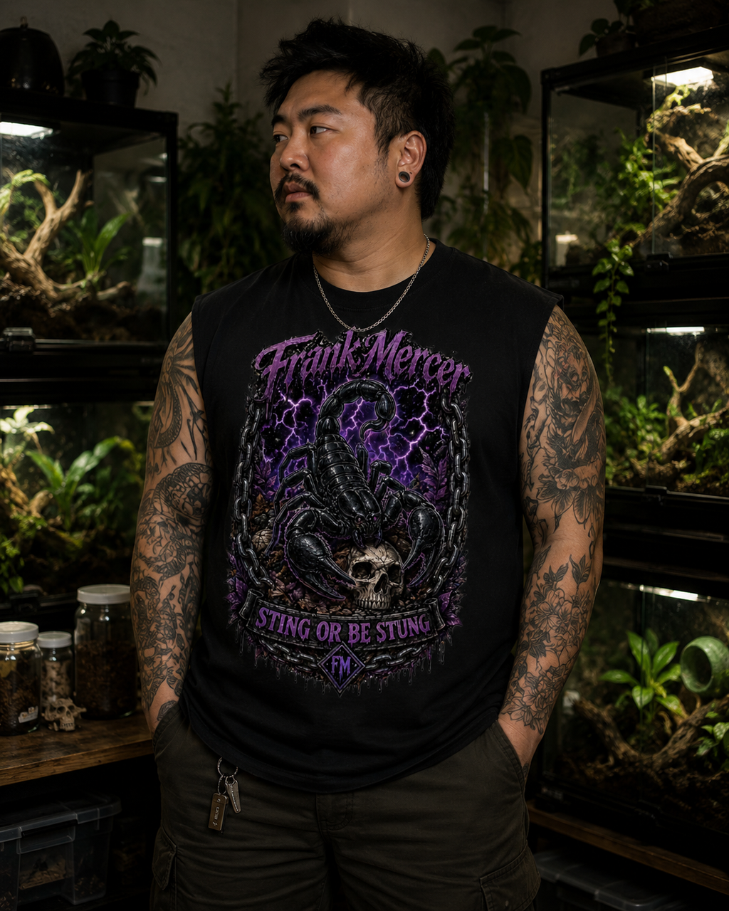 Franck Mercer Sting or Be Stung Sleeveless Tank