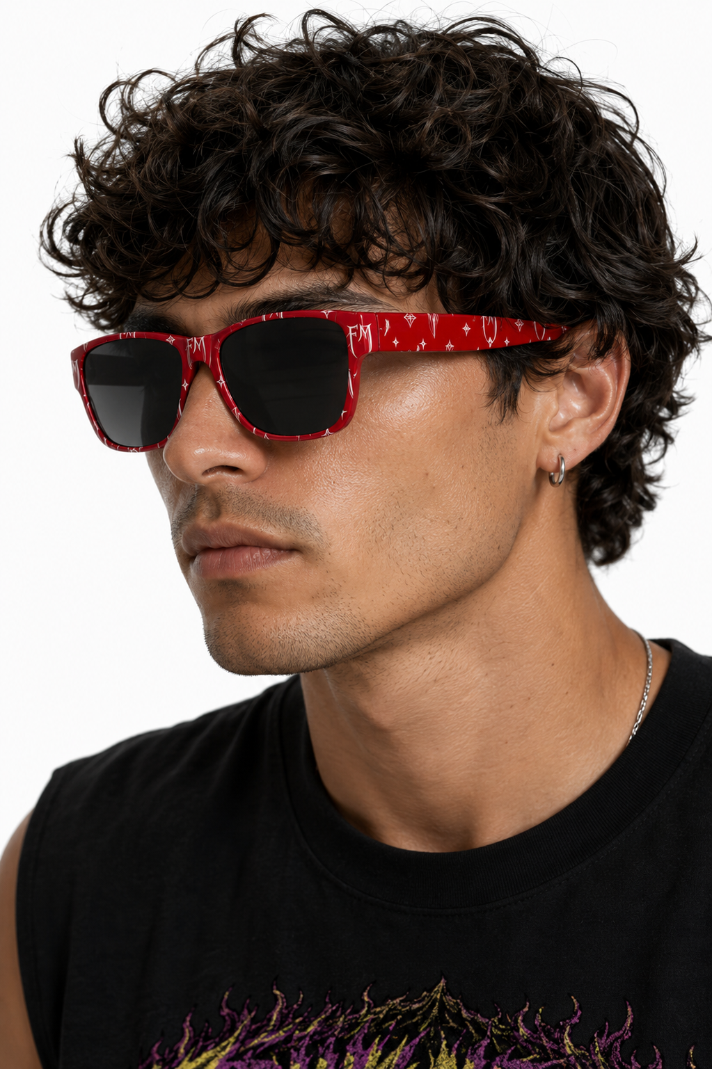 Frank Mercer Toxic FM Sunglasses Monogram Reds
